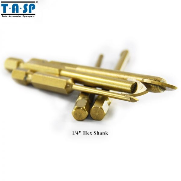 TASP 5pcs Glass Drill Bit Set Carbide Tipped Ceramic Tile Cutter 1/4" Hex Shank 3/4/6/8/10mm Power Tools Accessories - Image 2