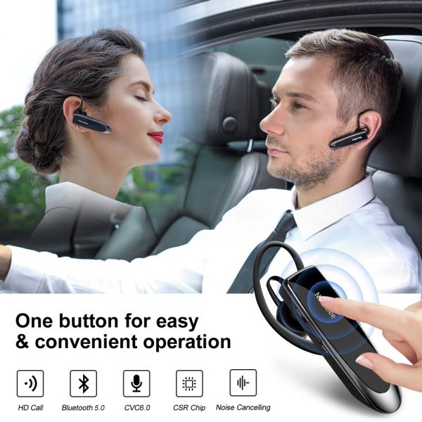 New Bee Bluetooth 5.0 Wireless Headset Earbuds Earpiece with Mic Mini Handsfree Earphones 24Hrs Headphones for iPhone xiaomi - Image 5