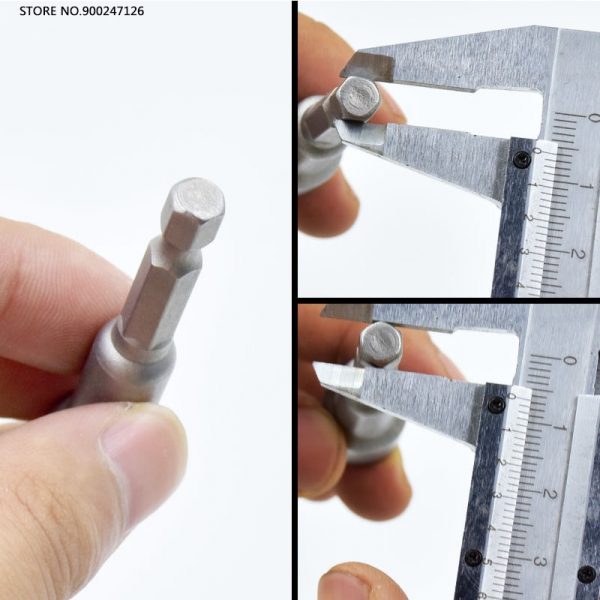 1Pc 6mm-19mm impact Socket Magnetic Nut Screwdriver 1/4 hex key set Drill Bit Adapter for Power Drills Impact Drivers Socket kit - Image 5
