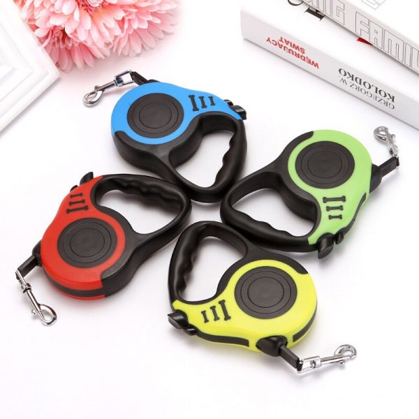 3m 5m Durable Dog Leash Automatic Retractable Nylon Cat Lead Extension Puppy Walking Running Lead Roulette For Dogs