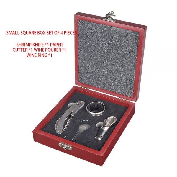 4 Pcs/set Wine Opener, Automatic Wine Bottle Corkscrew Opener with Foil Cutter for Wine Lover 4-in-1 Gift Set Bars Set Tools Wi - Image 4