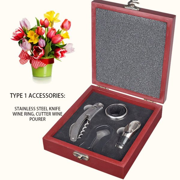 4 Pcs/set Wine Opener, Automatic Wine Bottle Corkscrew Opener with Foil Cutter for Wine Lover 4-in-1 Gift Set Bars Set Tools Wi - Image 6