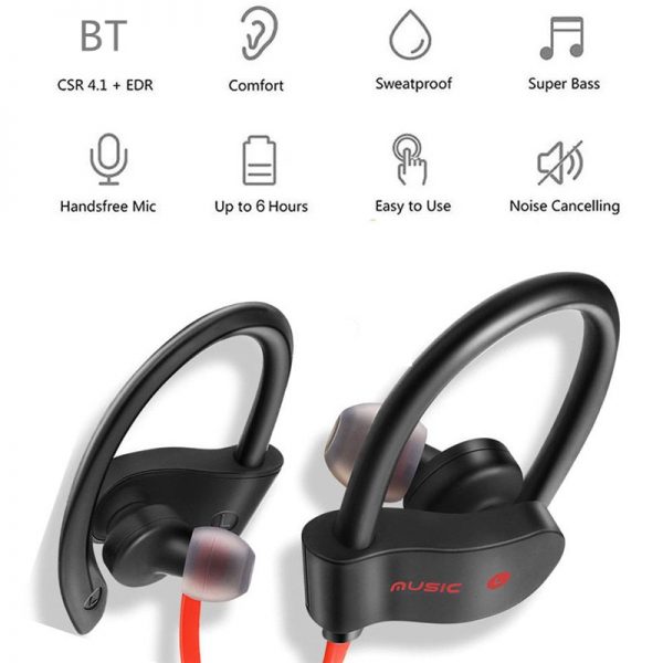558 Wireless Bluetooth Earphones Earloop Headphones Fone de ouvido Music Sport Headset Gaming Handsfree For All Smart Phones - Image 2