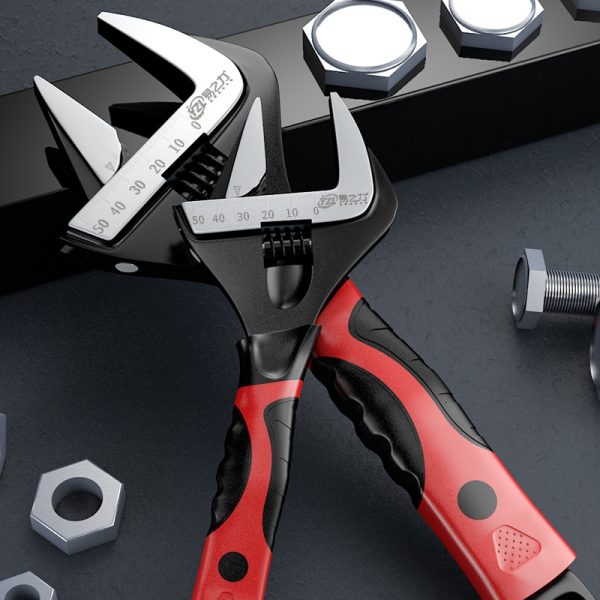 Adjustable Wrench Stainless Steel Universal Spanner Mini Nut Key Hand Tools - Image 2