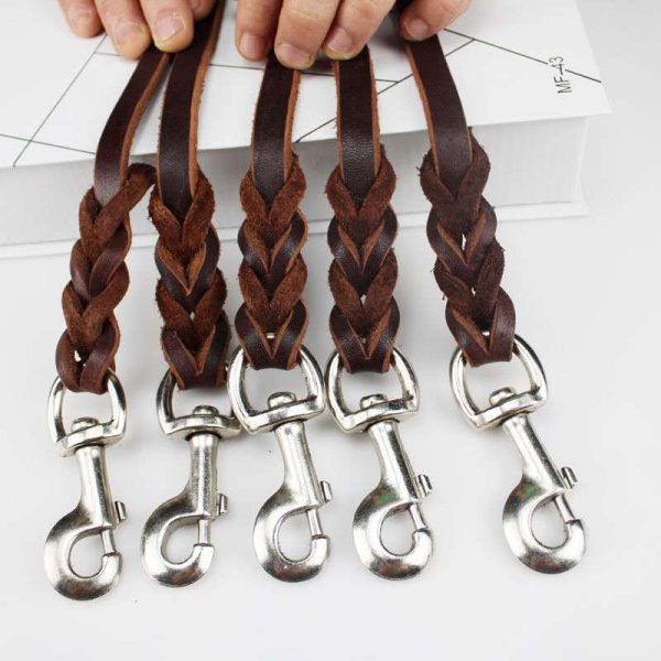 Big Dog Leash High-end Cowhide Leather Leash - Image 5