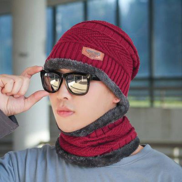 COKK Winter Beanie Hat For Men Knitted Hat Winter Cap Beanie Women Thick Wool Neck Scarf Cap Balaclava Mask Bonnet Hats Gorras - Image 4