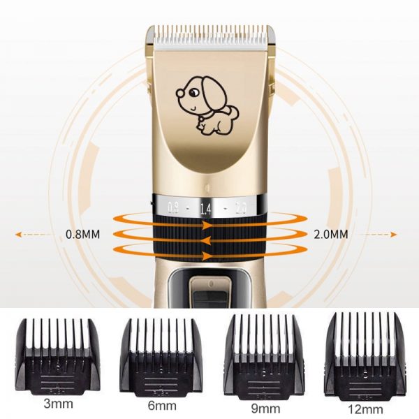 Clipper For Dog Clippers Dogs Grooming Clipper Kit USB Professional Rechargeable Low-Noise Pets Hair Trimmer Display Battery - Image 2