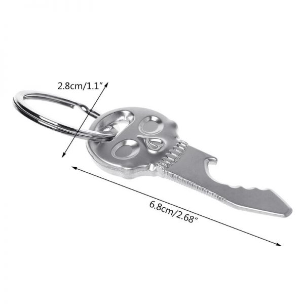 Halloween Creative Beer Bottle Openers Alloy Skull Shape Key Ring Chain Pendant Kitchen Bar Mini Kitchen Tool Accessory - Image 5