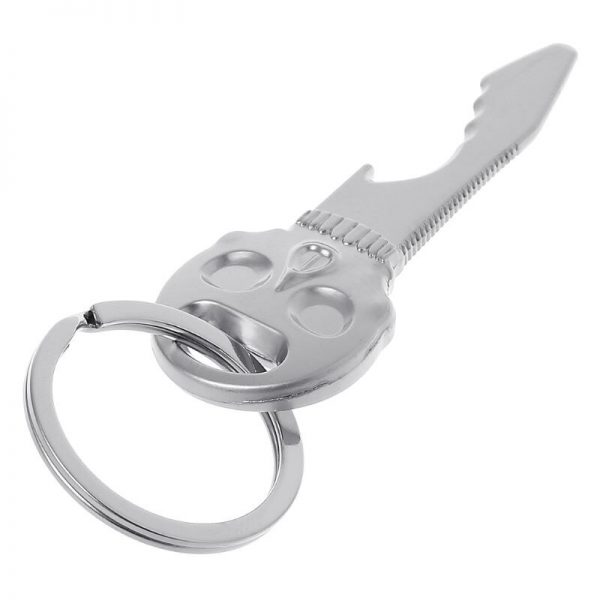 Halloween Creative Beer Bottle Openers Alloy Skull Shape Key Ring Chain Pendant Kitchen Bar Mini Kitchen Tool Accessory