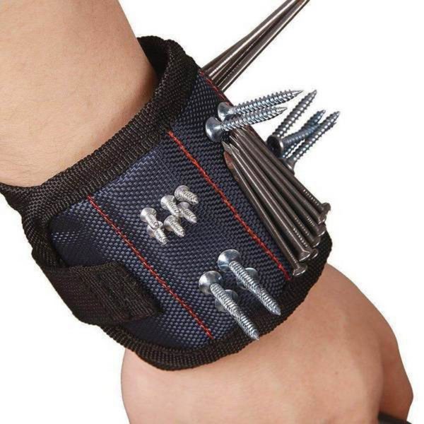 Magnetic Wristband Portable Tool Bag Magnet Electrician Wrist Tool Belt Screws Nails Drill Bits Bracelet For Repair Tool - Image 2