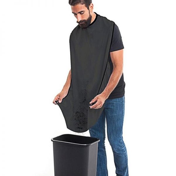 Man Bathroom Apron Men Haircut Storage Waterproof Floral Cloth Male Beard Apron Household Cleaning Male Beard Storage Shelves - Image 3