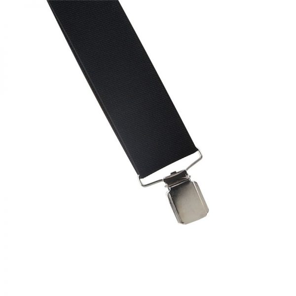 Men's 3.5cm Unisex Solid Straight Clip Rawhide Suspender Genuine Leather Brace 110cm 130cm Extended Size Vintage Groomsmen Gifts - Image 2
