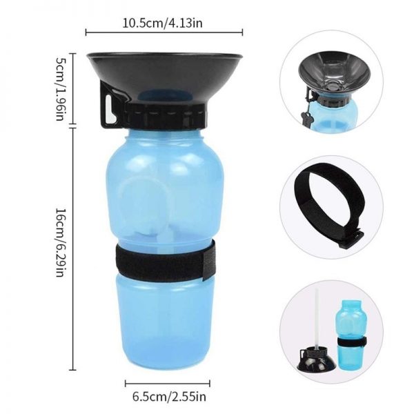 Pet Dog Drinking Water Bottle Outdoor Sports Squeeze Type Puppy Feed Bowl Drinking Water Jug Cup Portable Dispenser Pet Product - Image 3
