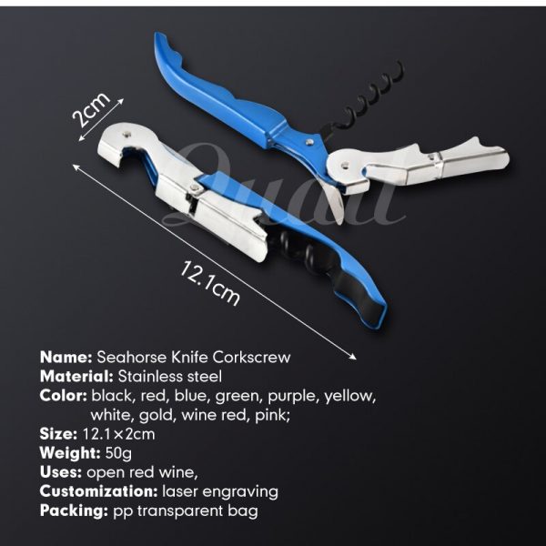 Quail 1pcs Beer Bottle Opener Multifunction Portable Screw Corkscrew Wine opener Stainless Steel Wine Knife Wine Set Small Gift - Image 2
