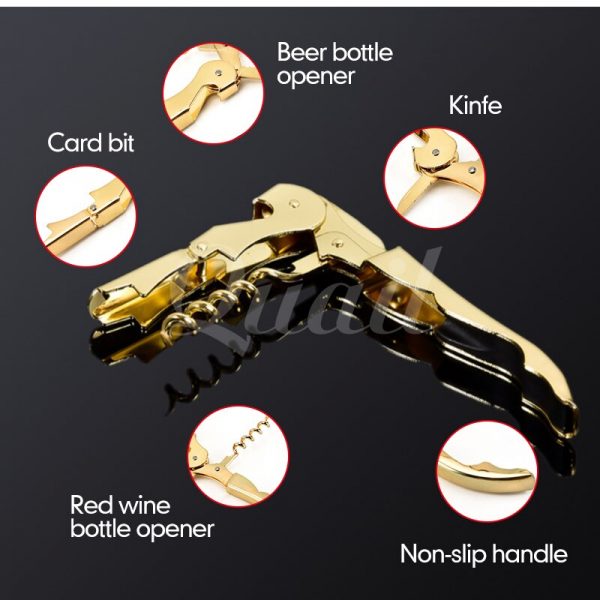 Quail 1pcs Beer Bottle Opener Multifunction Portable Screw Corkscrew Wine opener Stainless Steel Wine Knife Wine Set Small Gift - Image 4