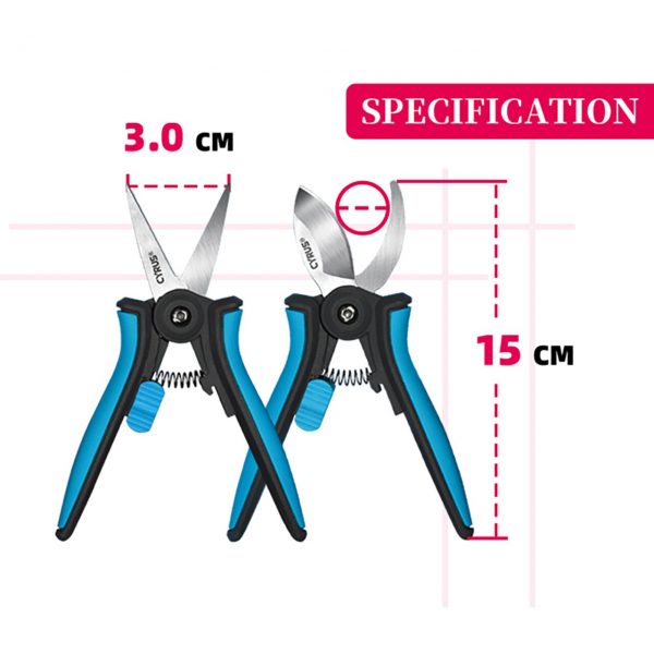Shears Pruner Secateurs Pruning Scissors Bypass Clippers Garden Tool Bonsai Flower Cultivating Women Kids Snip Floral Mini - Image 3