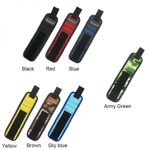 Strong Magnetic Wristband Wrist Waist Bracelet Belt Electrician Carpenter Screw Nail Car Repair Tool Holder Organizer Toolkit - Image 6