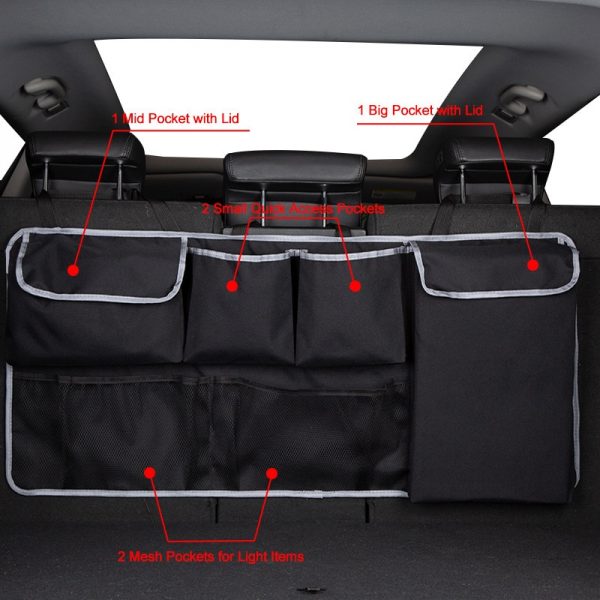 Universal Car Chair Back Storage Bag Net Bag Stowing Tidying Auto Drink Tools Sundries Organizer Pouch Accessories Interior Item - Image 5