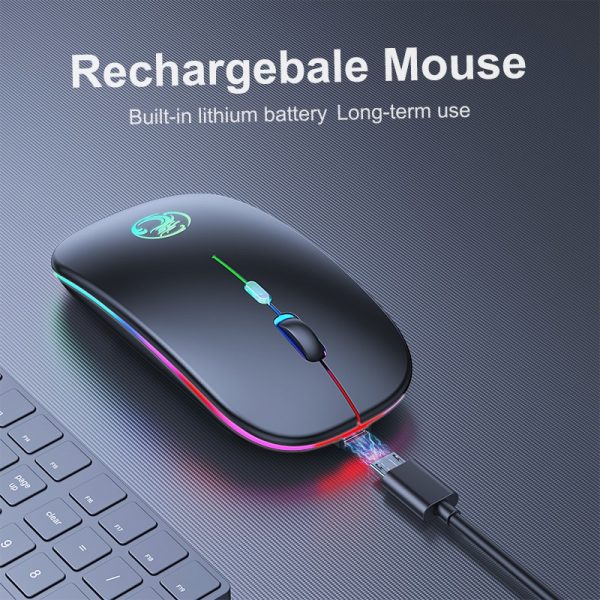 Wireless Mouse Bluetooth RGB Rechargeable Mouse Wireless Computer Silent Mause LED Backlit Ergonomic Gaming Mouse For Laptop PC - Image 4