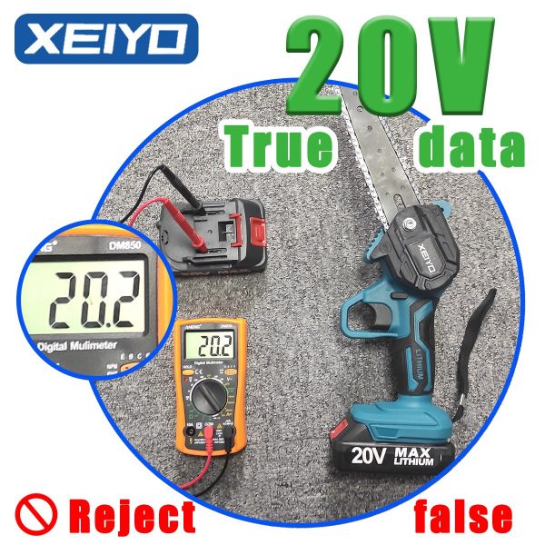 XEIYO 6 Inch Electric Chainsaw for Makita 18V Battery Rechargeable Mini Woodworking Wood Cutter Garden Hand Tools Man Chain Saw - Image 3