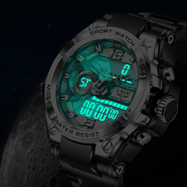 LIGE Digital Men Military Watch - Image 4