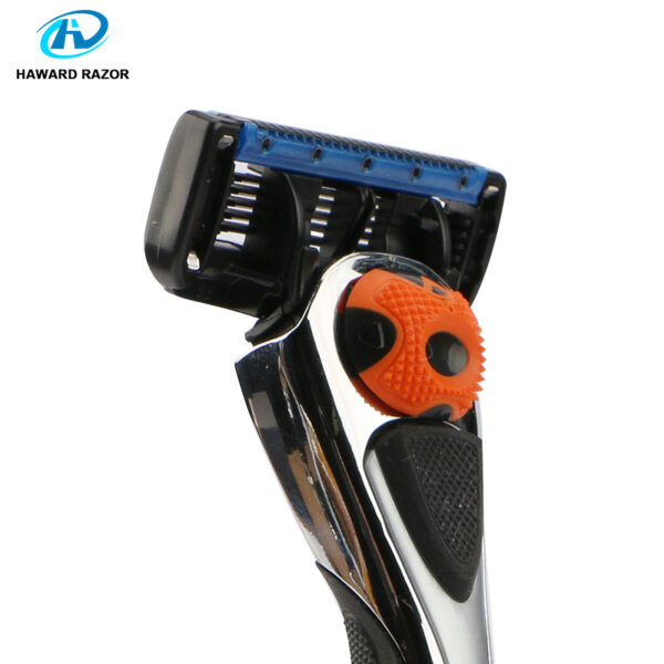 USA Original 5 +1 blade replaceable cartridge shaving razor for men razor/1handle + 1cartridge inner gift box - Image 3