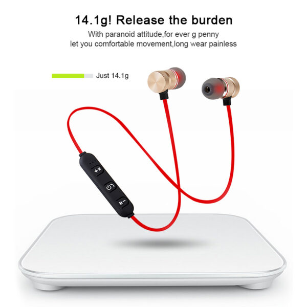 XT6 Magnetic V4.2 Earphone Sport Running Wireless Neckband Headset Headphone with Mic Stereo Music For Huawei Xiaomi - Image 3
