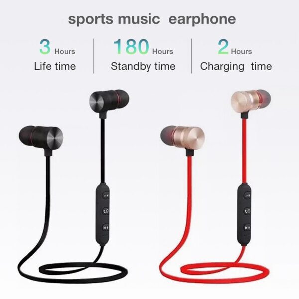 XT6 Magnetic V4.2 Earphone Sport Running Wireless Neckband Headset Headphone with Mic Stereo Music For Huawei Xiaomi - Image 4