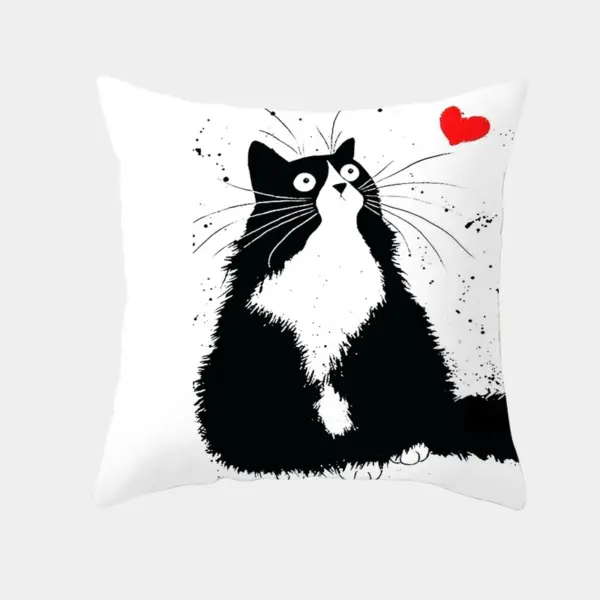Cute Cartoon Cat Cushion Covers - Image 2