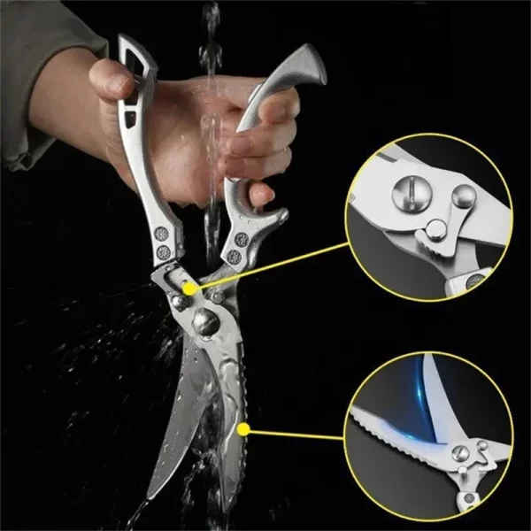 Multi-purpose kitchen scissors - chicken bone scissors / food scissors - Image 5