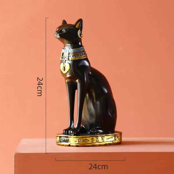 Creative desk statue of Egyptian cat - Image 3