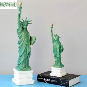 American USA New York Resin Statue of Liberty Replica Model Free Goddess Figurines Home Desk Table Decorations Crafts Sculpture