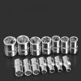 1PC 4MM 4.5MM 5MM 5.5MM 6MM 7MM 8MM 9MM 10MM 11MM 12MM 13MM 14MM 1/4" Socket Wrench Head Sleeve Double EndHand Tool