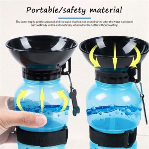 Pet Dog Drinking Water Bottle Outdoor Sports Squeeze Type Puppy Feed Bowl Drinking Water Jug Cup Portable Dispenser Pet Product