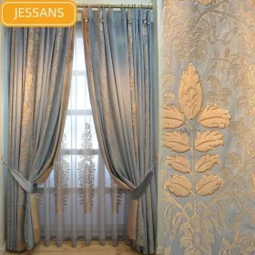 Splicing Luxurious Curtains for Living Room / Bedroom