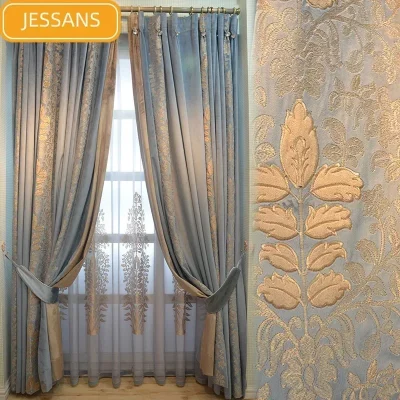 Splicing Luxurious Curtains for Living Room / Bedroom