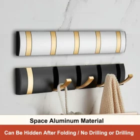Coat Rack Wall Mount - Hidden Hooks Hang Stuff
