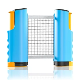 72" Retractable Table Tennis Net with Clamps Portable Ping Pong Net Rack for Any Table Replacement Table Tennis Net Rack Posts