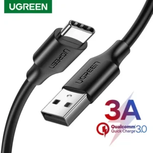 Ugreen QC 3.0 USB Type C Cable For Samsung S20 S10 3A Fast Charging Cable USB Type-C Wire For Huawei Xiaomi Redmi Phone Charge Ugreen QC 3.0 USB Type C Cable For Samsung S20 S10 3A Fast Charging Cable USB Type-C Wire For Huawei Xiaomi Redmi Phone Charge