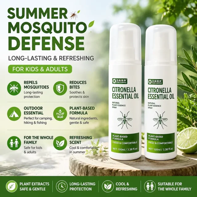 Mosquito repellent liquid spray outdoor strong outdoor plant repellent mosquito repellent lotion for children