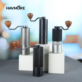 HAVMORE Ручная кофемолка CNC из нержавеющей стали с алмазным покрытием | купить в Израиле
