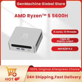 Мини-ПК GenMachine AMD Ryzen 5000 Windows 11 DDR4 WiFi6 HDMI игровой | купить в Израиле