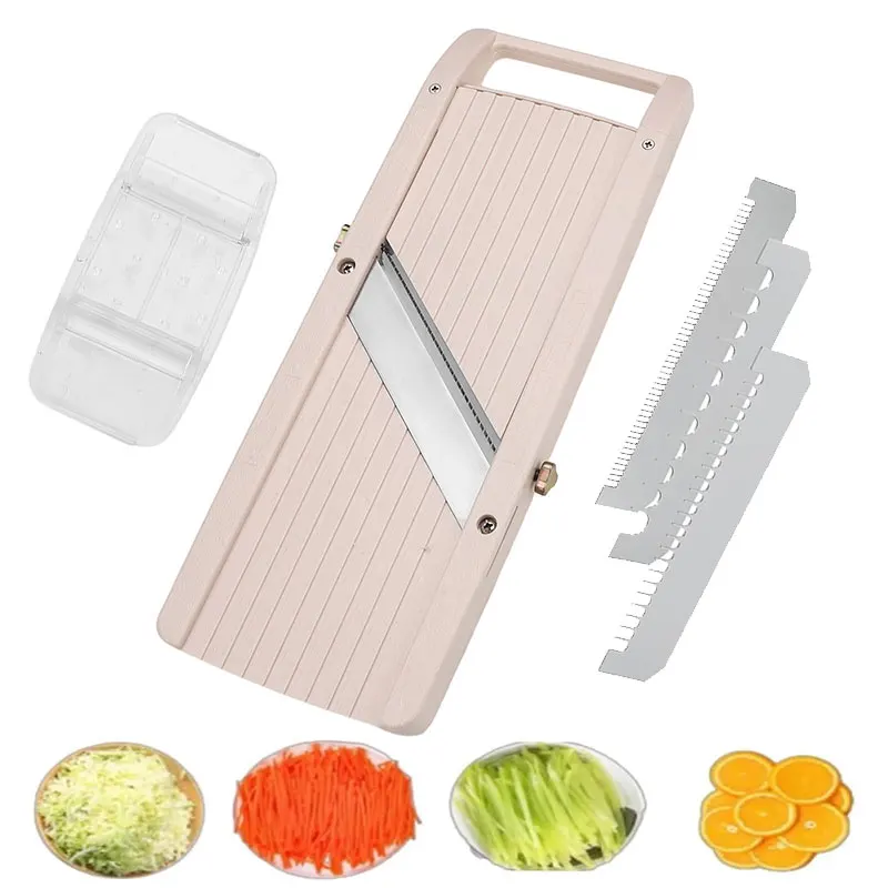 Professional Wide Japanes Mandoline Slicer for Kitchen Vegetable Cutter Slicer with 3 Stainless Steel Blades Food Manual Slicer Professional Wide Japanes Mandoline Slicer for Kitchen Vegetable Cutter Slicer with 3 Stainless Steel Blades Food Manual Slicer