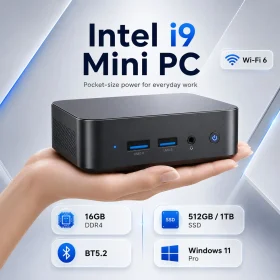 MINI Gaming PC Windows 11 Intel Core I9 10980hk 16GB 32GB RAM 1TB SSD WIFI 6 BT5.2 4K HD Mini Gaming Office Study PC