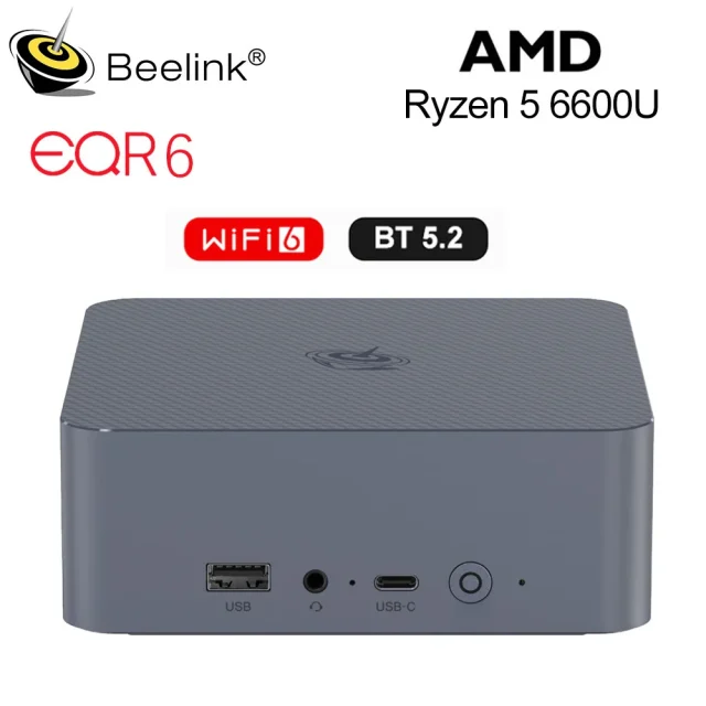 Мини-ПК Beelink EQR7/EQR6/EQR5 AMD R7/R5, 16GB DDR4, 500GB SSD, Windows 11, WiFi6, 4K | доставка в Израиль