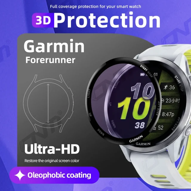 Защитная плёнка для Garmin Forerunner 970 570 965 265 265S — полное покрытие | купить в Израиле