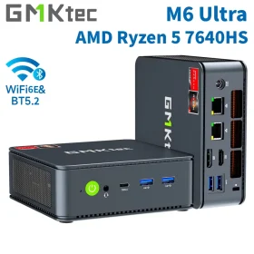 GMKtec M6 Ultra мини-ПК AMD Ryzen 5 7640HS, тройной 4K дисплей, WiFi 6 | мощный мини-компьютер