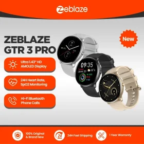 Zeblaze GTR 3 Pro смарт-часы с AMOLED 1.43″ и звонками | купить в Израиле